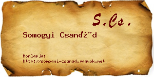 Somogyi Csanád névjegykártya