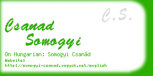 csanad somogyi business card