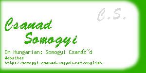 csanad somogyi business card